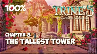 TRINE 5 Chapter 8  The Tallest Tower Gameplay Walkthrough 100  All Collectibles [upl. by Siravat]