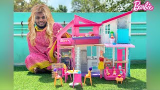 MY DREAM BARBIE 🏡 HOUSE  NEW BARBIE DREAMHOUSE ADVENTUREs  vlog barbie house funny trending [upl. by Selym]