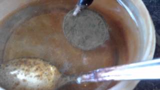 cleaning coins with electrolosys [upl. by Vedis751]