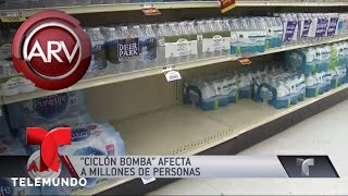 El quotciclón bombaquot castiga el noreste de EEUU  Al Rojo Vivo  Telemundo [upl. by Aivatan712]