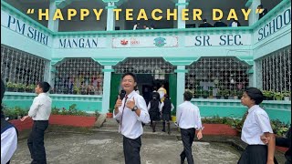 Teacher day celebration at PM Shri Mangan Sr Sec School [upl. by Anitnahs990]