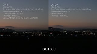 4K Lumix GH4 vs LX100 LowLight ISO TEST [upl. by Dennet]