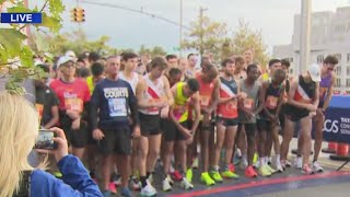 Thousands kick off Staten Island half marathon [upl. by Salguod]