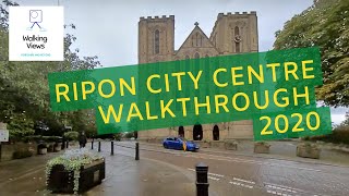 RIPON City Centre Walk 2020  North Yorkshire England UK [upl. by Nirrat]