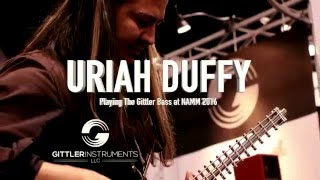 Uriah Duffy at NAMM 2016 Playing the Gittler 4 String Fretted Bass [upl. by Teak]