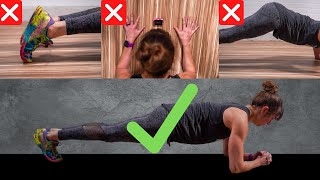 Stop Making These Plank Mistakes  Three Easy Fixes To Plank Correctly [upl. by Imer]