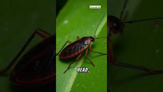 A cockroach can live for up to a week without its head heteroptera buglife insectecology facts [upl. by Richter]