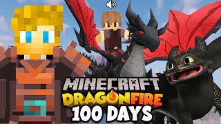 I Spent 100 Days in DRAGON FIRE Minecraft with FRIENDS This is What Happened… [upl. by Nywles947]