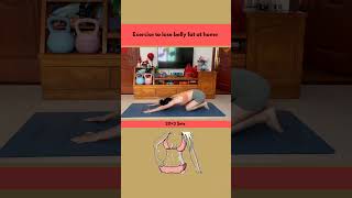 Exercise to lose belly fat at home🏠 exercise bellyfat weightloss motivation bellyfatloss yoga [upl. by Guibert]