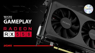 GPU RX 550 4GB GDDR5 128 BITS DUAL FAN  Teste gameplay [upl. by Nena903]