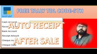 AUTO RECEIPT ENTRY IN TALLY PRIME USING TALLY TDL [upl. by Clementius]