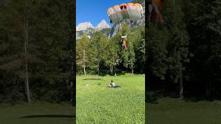 5Lite Parachute Landing wingsuit parachute shorts shortvideo [upl. by Eronaele]