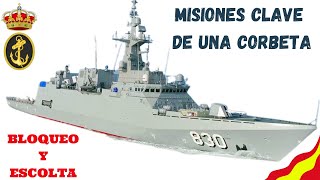 MISIONES CLAVE DE UNA CORBETA BLOQUEO NAVAL y ESCOLTA [upl. by Ynohtnaed]