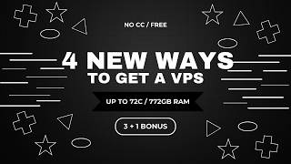 4 Ways to get a FREE VPS NO Credit Card Up to 72 CORES  772GB RAM [upl. by Calesta]