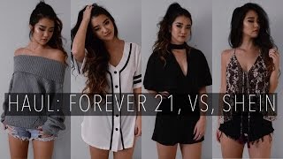 HAUL Forever 21 VS SheIn  October 2016 [upl. by Galatia]