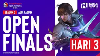 🔴 ID AP Mobile Legends Bang Bang  Snapdragon Mobile Open Finals  Musim ke5 Hari ke 3 [upl. by Naerda507]