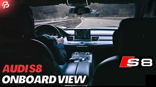 Welcome Onboard of Audi S8 for a Relaxing Casual AUTOBAHN Drive  TUNNEL RUN [upl. by Gnirol]