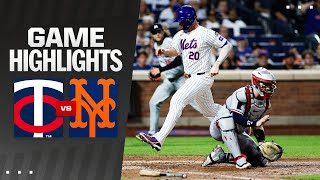 Twins vs Mets Game Highlights 72924  MLB Highlights [upl. by Ragse737]