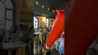 Interrupting Karaoke with traffic cone sax prank sax party [upl. by Enimisaj]