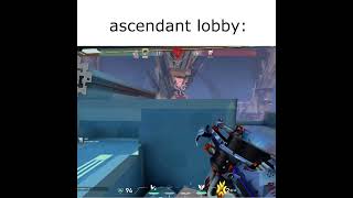 Ascendant lobby belike shorts valorant [upl. by Lartnom]