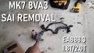 EA8883 SAI removal tips and temp block off plate install [upl. by Odnalra]