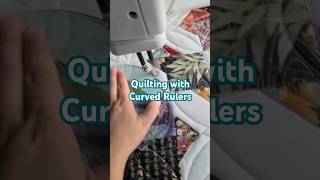 Ruler Quilting with a Curved Ruler quilting longarmquilting rulerquilting [upl. by Aiet]