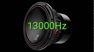 Tone frequency 13000Hz Test your hearing speakersheadphonessubwoofer [upl. by Yereffej462]