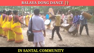 Dong dance 🩰 in Santal Community LASKARMANDI [upl. by Nnaasil]