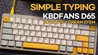 D65  Cherry Black  Cream Stem  Simple Typing [upl. by Rialcnis]