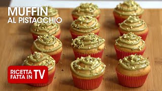 MUFFIN AL PISTACCHIO di Benedetta Rossi  Ricetta TV Fatto in Casa per Voi [upl. by Ryun369]