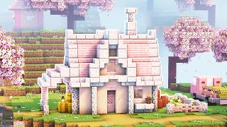 Minecraft How to Build a Cherry Blossom House [upl. by Pirnot]