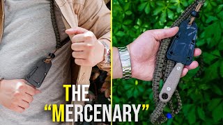 MERCENARY Carry Paracord Knife Harness  HOW TO MAKE [upl. by Kendal942]