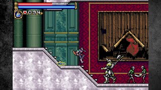 Castlevania Circle of the Moon Part 3 Abyss Stairway amp Audience Chamber [upl. by Airbma]