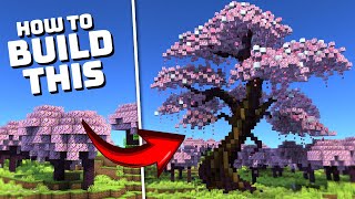 How to Build Cherry Blossom Trees  Minecraft 120 Tutorial [upl. by Noellyn]