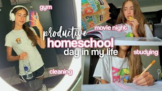 day in my life as a HOMESCHOOLER productive [upl. by Odiug]