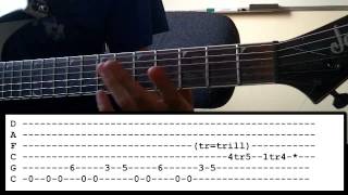 Faithless Black Veil Brides Guitar Lesson [upl. by Tiphani812]