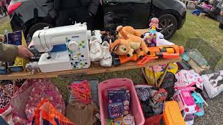 Old Man Braves The Boot Sale Rain And Buys Some Doc Martens Sandals Torksey Car Boot Sale 130724 [upl. by Aidyl]