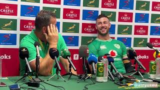 IRELAND  Andy Farrel and Caelan Doris post match press conference [upl. by Mohammed]