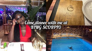 Greece Vlog Part 2King Scorpio restaurant… kingscorpio hersonissos greece holidays [upl. by Anaet]