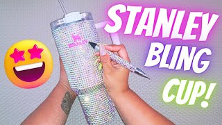 HOW TO BLING A STANLEY 40 OZ TUMBLER  BEGINNER FRIENDLY [upl. by Waki]