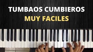 Tumbao Piano En Cumbia  Facil  Como tocar el piano para principiantes [upl. by Ayotnahs]