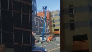 Man lift manlift construction accident Wednesday March 15th 2023 Everett Washington [upl. by Chrissa]