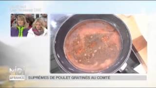 RECETTE  Suprêmes de poulet gratinés au comté [upl. by Acinhoj794]