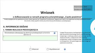 Film instruktażowy wniosek czyste powietrze informacje ogólne [upl. by Ahsiken]