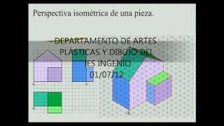 Perspectiva isométrica de una pieza [upl. by Washington]