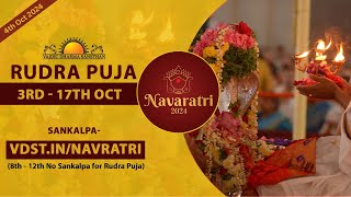 Navratri Day 2  Rudra Puja With Gurudev  4 Oct 2024  Live From VDS Bangalore Ashram [upl. by Kennard]