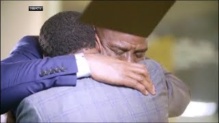 Magic Johnson and Isiah Thomas shed tears in emotional reconciliation  ESPN [upl. by Yttik672]