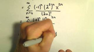 Finding a New Power Series by Manipulating a Known Power Series Ex 2 [upl. by Kryska]