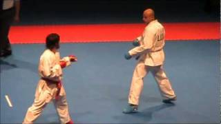 Kumite 75kg RAFAEL AGHAYEV vs LUX  46th EKF European Karate Championships [upl. by Dickerson]