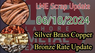 LME Copper Update  LME Brass Silver Battery Rate Update  By LME Scrap Update [upl. by Lamoureux609]